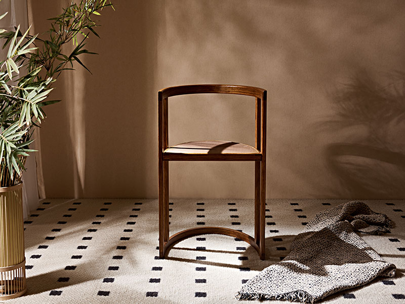 Curved Bamboo Scrimber Chair